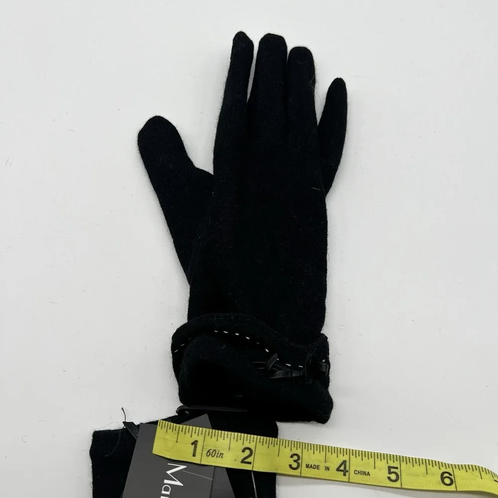 Marcus Adler‎ Ruched Touchscreen Gloves Womens Size One Size Black NWT